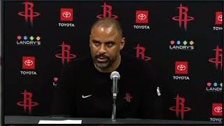 Rockets Postgame Ime Udoka Talks Rockets Blowout Win [upl. by Regnig]