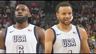 Team USA Basketball vs Canada With LeBron James amp Stephen Curry 2024 Team USA Basketball [upl. by Anile]