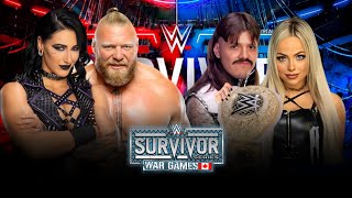 Rhea Ripley amp Brock Lesnar vs Liv Morgan amp Dominik Mysterio Full Match WWE Survivor Series 2024 [upl. by Annairdna]