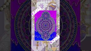 Purple Mandala  mandalaart viralvideo trending timelapse purpleaesthetic [upl. by Joete]