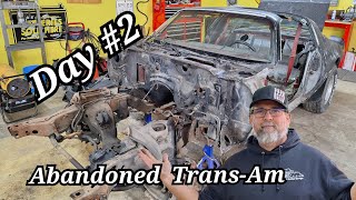 ABANDONED 1981 Burt Reynolds Pontiac TransAm Restoration Part 2 [upl. by Myca69]