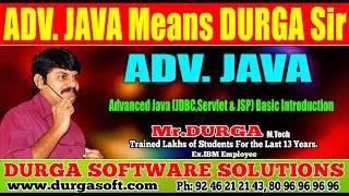 Advanced Java JDBCServlet amp JSP Basic Introduction by Durga Sir [upl. by Ylrehs435]