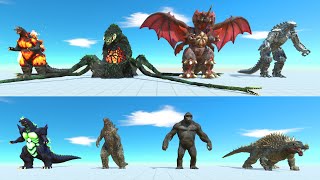 Godzilla KingKong SuperGodzilla Anguirus VS Biollante Destoroyah Mechagodzilla GodzillaBurning [upl. by Tager]