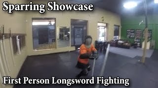 First Person Longsword Sparring  Sparring Showcase [upl. by Ettenad]