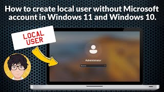 How to create local user without Microsoft account in Windows 11  create local user Windows 10 amp 11 [upl. by Ynnos469]