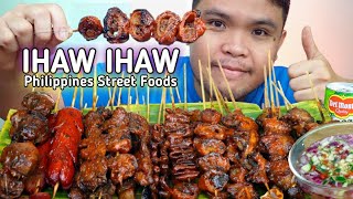 IHAW IHAW MUKBANG  Philippines Street Foods [upl. by Wattenberg958]