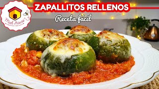 ZAPALLITOS RELLENOS en salsa RIQUISIMOS rápidos y fáciles [upl. by Acitel]