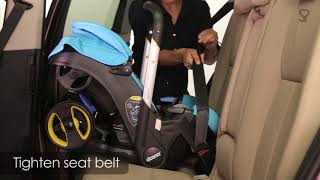 Doona Car Seat Installation  Installing Doona Without ISOFIX Base [upl. by Nosraep]