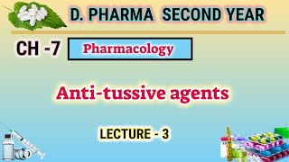 Anti tussive  CH7  L3  Pharmacology  DPharm second year [upl. by Garber]