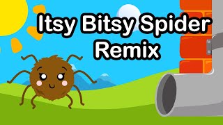 ITSY BITSY SPIDER REMIX  Dance amp Action Kids Song  Nursery Rhymes🕷️🌧️ [upl. by Meean]