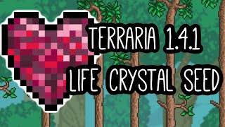 Terraria 141 Life Crystal World Seed [upl. by Kolosick]