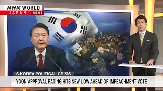 Seoul braces for impeachment vote round twoーNHK WORLDJAPAN NEWS [upl. by Beaudoin72]