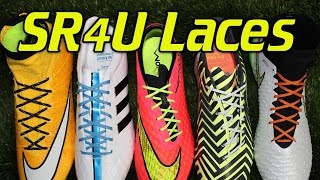 SR4U Laces  Premium Replacement Laces for Soccer CleatsFootball Boots [upl. by Otineb]