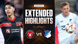 Midtjylland vs Hoffenheim Extended Highlights  UEL League Phase MD 1  CBS Sports Golazo  Europe [upl. by Jasmine]