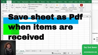 When all products received save worksheet as pdf [upl. by Mackintosh]