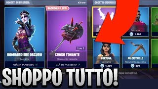 SHOPPO TUTTO IL SET DEL BOMBARDIERE OSCURO su Fortnite Battle Royale [upl. by Annawt]