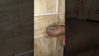 Door Locks Fitting Part 3  NB WOOD WORLD  wood craft [upl. by Narba]