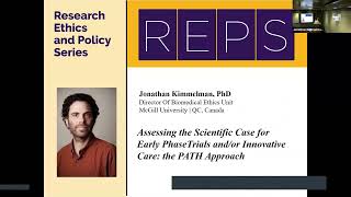 Research Ethics amp Policy Series REPS Jonathan Kimmelman PhD [upl. by Taveda]