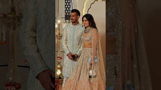 Yuzvendra Chahal with Wife Dhanashree Verma at Anant Ambani Radhika Merchant Wedding YuziChahal [upl. by Ecidnak358]