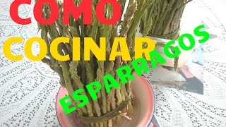 como cocinar espárragos  RECETAS ESPÁRRAGOS DE CAMPO [upl. by Atinuaj995]