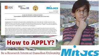 MITACS Globalink Research Internship  How to apply  By a former MITACS Intern [upl. by Topliffe]