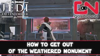 Jedi Fallen Order How to Get Out of Weathered Monument  Piston Puzzle Solution [upl. by Xavier551]