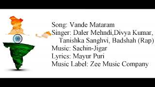 quotVANDE MATARAMquot Full Song With Lyrics ▪ Daler Mehndi Badshah ▪ SachinJigar ▪ ABCD 2 [upl. by Lejeune]