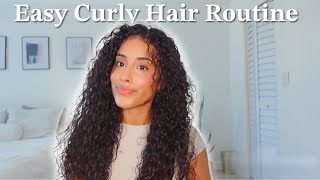 Curly Hair Routine [upl. by Soalokin517]