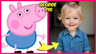 🐷 Peppa Pig Characters as Humans  Guess The Voice Quiz  Their Favorite Things  George Pig [upl. by Ajay606]