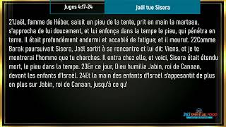 Jaël tue Sisera  Verset du Jour  Janvier Mercredi 172024  Juges 41724 Audio [upl. by Oslec]