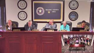 Brazos County Live Stream  Commissioners Court 10082024 [upl. by Yerdua]