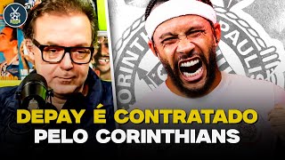 DEPAY CONTRATADO PELO CORINTHIANS UMA BOA  Corte do Opinião Placar [upl. by Zednanref]