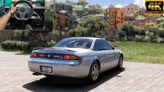 Nissan Silvia 240sx  Forza Horizon 5  PXN V9 Steering Wheel Gameplay [upl. by Whitby501]