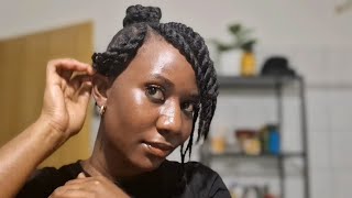 Easy Flat Twist Tutorial for 4C Natural Hair  Protective Style Tips howtostylenaturalhair [upl. by Yeldarb]