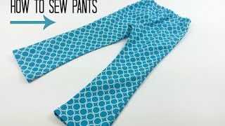 How to sew pants All you need is a simple pants sewing pattern and this video tutorial DIY Crush [upl. by Aleakim378]