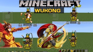 kekuatan sang wukong yang sangat over power mampu mengalah kan dewa² yang ada di dunia minecraft [upl. by Adianez403]