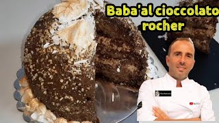 Babà al cioccolato rocherRicetta spettacolare inedita fatta in casa [upl. by Assadah]