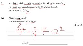 Multiplying Mixed Number KS2 KS3 11 Maths 13 Maths Functional Skills Maths Level 12 Entry Level 3 [upl. by Fogel]