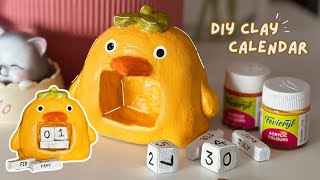 🐥❤️DIY Clay Calendar Tutorial  StepbyStep Guide [upl. by Olenta]