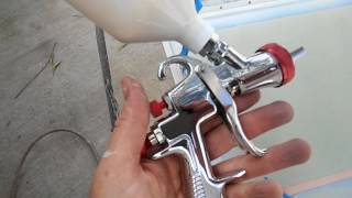 sprayit lvlp spray gun review sp33000 test on very very low air pressure [upl. by Haletta811]