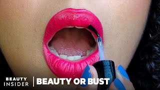 Topcoat Locks Lipstick in Place All Day  Beauty Or Bust  Beauty Insider [upl. by Attenrev]