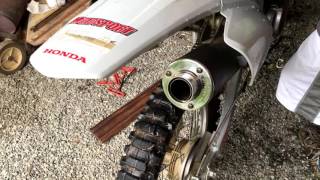 Honda Crf150f With and Without Spark Arrestor [upl. by Etnuahs]