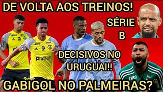 FLAMENGO DE VOLTA AOS TREINOS GABIGOL NO PALMEIRAS FLUMINENSE EM CRISE ESTÁDIO DO FLAMENGO [upl. by Nomis683]