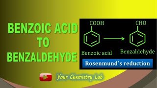 Benzoic acid to Benzaldehyde conversion  Organic chemistry [upl. by Nevram]