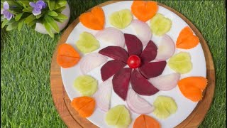 Salad 🥗 Decoration For BeginnersSalad Cutting And Decorating Ideas For Lunch Or Dinner [upl. by Dena]