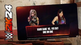 WWE2k24 Kairi Sane Vs Iyo Sky [upl. by Edniya]