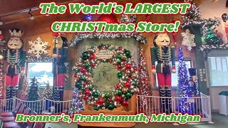 The Worlds LARGEST CHRISTmas Store Frankenmuth Michigan [upl. by Einhapets]