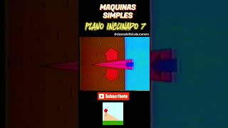 MAQUINAS SIMPLES PLANO INCLINADO 7 physics fisica mecanica mechanic viralshorts viralvideo [upl. by Ydnih]