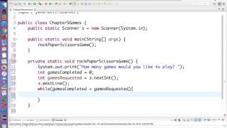 Java Rock Paper Scissors Part 1 [upl. by Hobart]