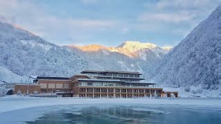 MOST LUXURIOUS RESORT IN GABALA AZERBAIJAN  QAFQAZ TUFADANG MOUNTAIN RESORT [upl. by Nellahs]